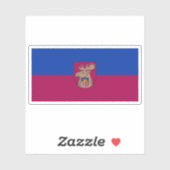 Flag of the city of Jelgava, Latvia シール (シート)