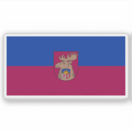 Flag of the city of Jelgava, Latvia シール