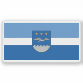 Flag of the city of Jūrmala, Latvia シール