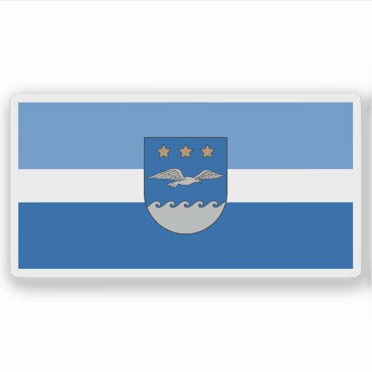 Flag of the city of Jūrmala, Latvia シール (正面)
