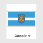 Flag of the city of Rēzekne, Latvia シール (シート)