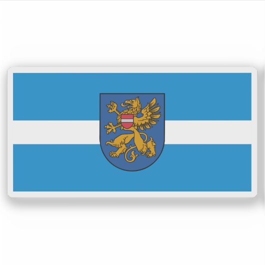 Flag of the city of Rēzekne, Latvia シール (正面)