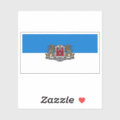Flag of the city of Riga, Latvia シール (シート)