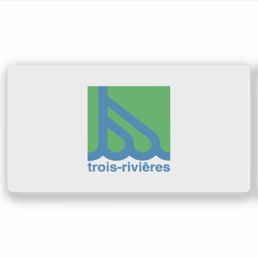 Flag of the city of Trois-Rivières, Quebec, Canada シール (正面)