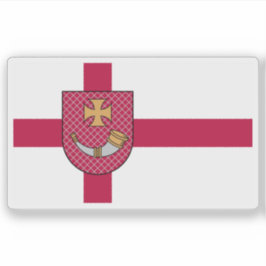 Flag of the city of Ventspils, Latvia シール