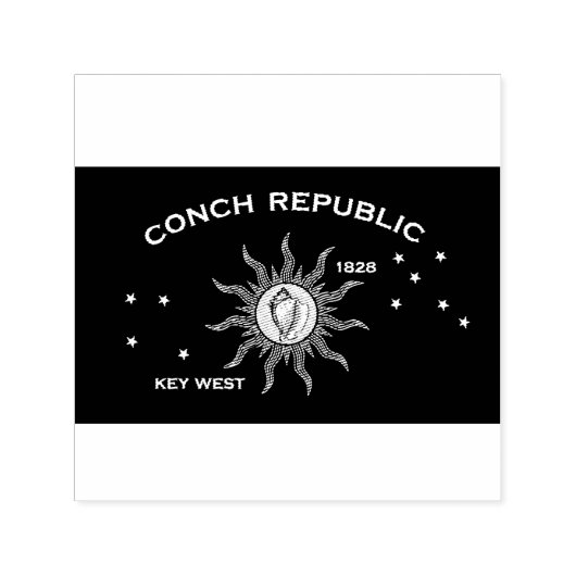 Flag of the Conch Republic, Flag of Key West セルフインキングスタンプ (デザイン)