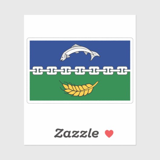 Flag of the county of Berwickshire, Scotland シール (シート)