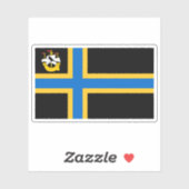 Flag of the county of Caithness, Scotland シール (シート)