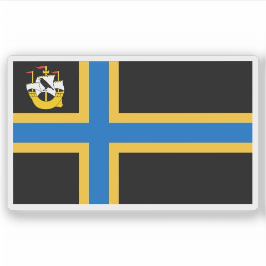 Flag of the county of Caithness, Scotland シール (正面)