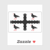 Flag of the county of Flintshire, Wales シール (シート)