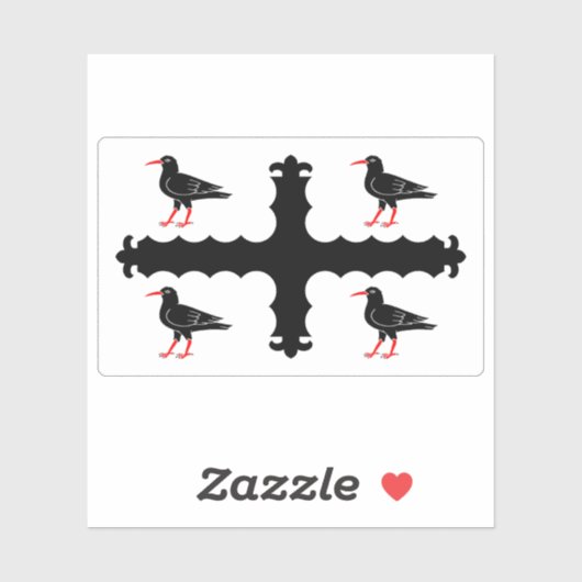 Flag of the county of Flintshire, Wales シール (シート)