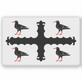 Flag of the county of Flintshire, Wales シール