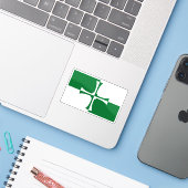 Flag of the county of Kirkcudbrightshire, Scotland シール (ノートパソコンとiPhone)