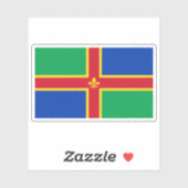 Flag of the county of Lincolnshire, England シール (シート)