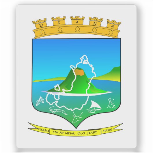 Flag of the Diana Region, Republic of Madagascar シール (正面)