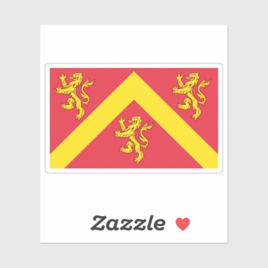 Flag of the island of Anglesey, Wales シール (シート)