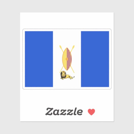 Flag of the Kingdom of Buganda, Uganda シール (シート)