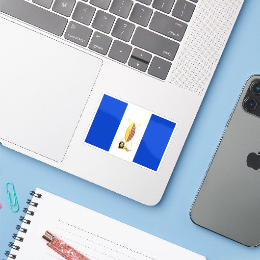 Flag of the Kingdom of Buganda, Uganda シール (ノートパソコンとiPhone)