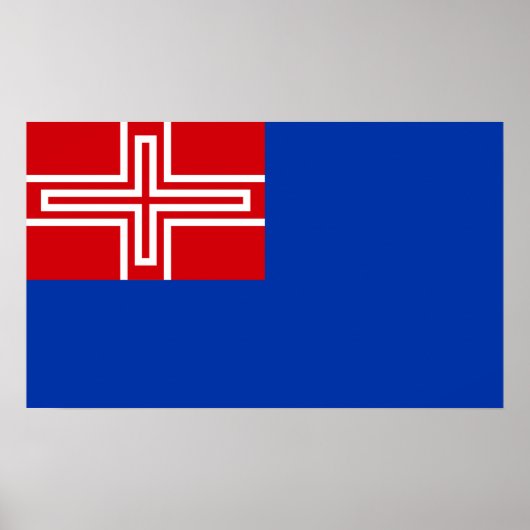 Flag of the Kingdom of Sardinia (1816-1848) ポスター (正面)