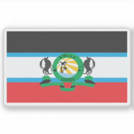 Flag of the Kwale County, the Republic of Kenya シール