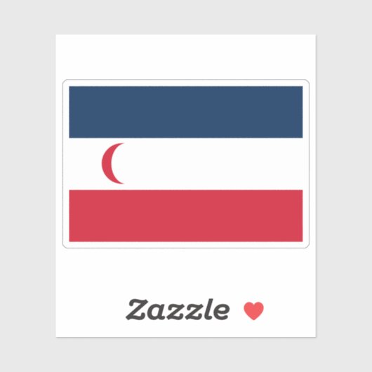 Flag of the Madagascar Protectorate (1885-1896) シール (シート)