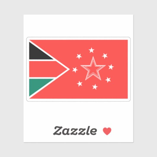 Flag of the Mandera County, the Republic of Kenya シール (シート)