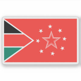 Flag of the Mandera County, the Republic of Kenya シール