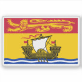 Flag of the New Brunswick province, Canada シール (正面)