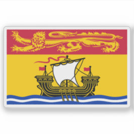 Flag of the New Brunswick province, Canada シール