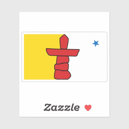 Flag of the Nunavut province, Canada シール (シート)
