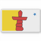 Flag of the Nunavut province, Canada シール (正面)
