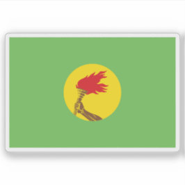 Flag of the Republic of Zaire (DR Congo,1971–1997) シール