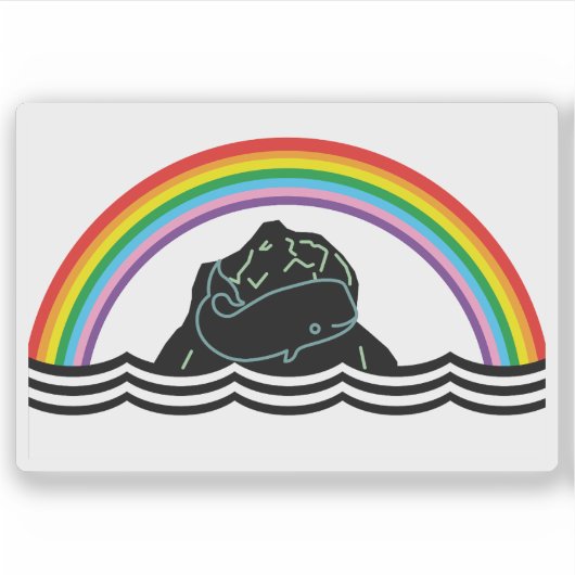 Flag of the State of Waveland (Rockall), Scotland シール (正面)