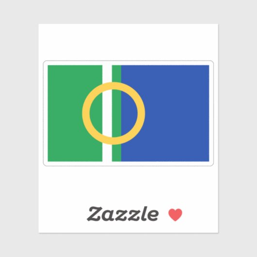 Flag of the town of Calne, England シール (シート)