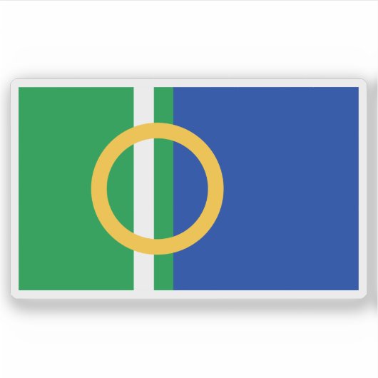 Flag of the town of Calne, England シール (正面)