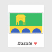 Flag of the town of Monmouth, Wales シール (シート)