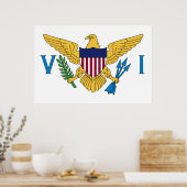 Flag of the US Virgin Islands ポスター (キッチン)
