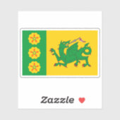 Flag of the village of Evenley, England シール (シート)