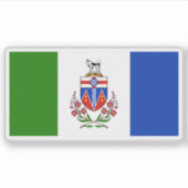Flag of the Yukon province, Canada シール (正面)
