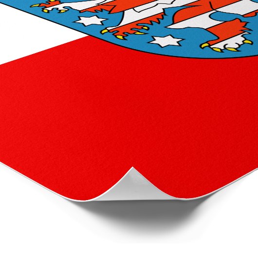 Flag of Thuringia Poster ポスター (角)