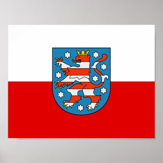 Flag of Thuringia Poster ポスター (正面)