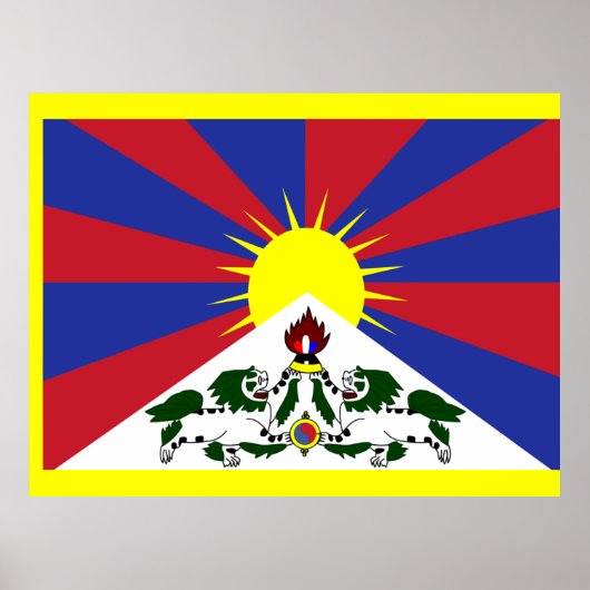 Flag of Tibet ポスター (正面)