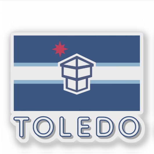 Flag of Toledo, Ohio シール (正面)