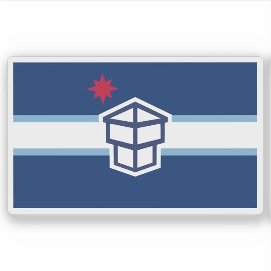 Flag of Toledo, Ohio, USA シール (正面)
