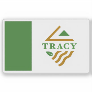 Flag of Tracy, California, USA シール