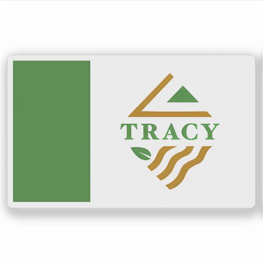 Flag of Tracy, California, USA シール (正面)