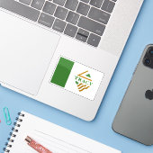 Flag of Tracy, California, USA シール (ノートパソコンとiPhone)