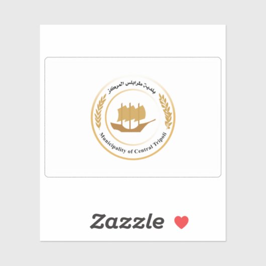 Flag of Tripoli (Tripoli-of-the-West), Libya シール (シート)