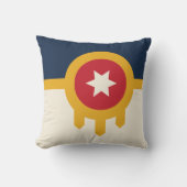 Flag of Tulsa city, Oklahoma State クッション (正面)