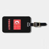 Flag of Turkey Luggage Tag ラゲッジタグ (正面横)